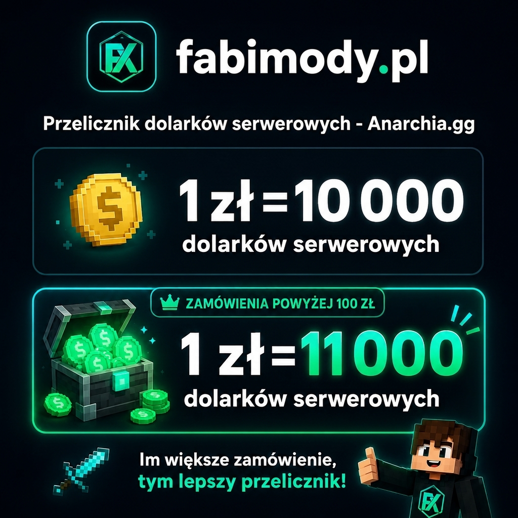 Dolarki Anarchia.gg cennik